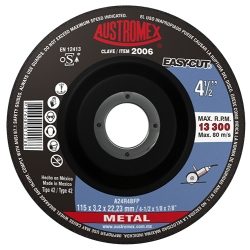 DISCO ABRASIVO 4-1/2" X 1/8" X 7/8" EASYCUT AUSTROMEX