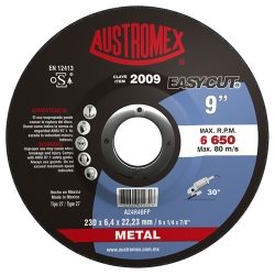 DISCO ABRASIVO 9" X 1/4" X 7/8" EASYCUT AUSTROMEX