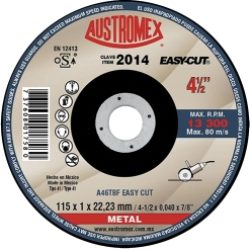 DISCO ABRASIVO 4-1/2" X 1MM X 7/8" EASYCUT FERROSO AUSTROMEX