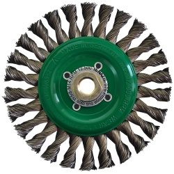 CARDA CIRCULAR TRENZADA 6" X MR X C.020" AR INOXIDABLE AUSTROMEX