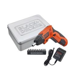 ATORNILLADOR 4.8V 200RPM CON ACCESORIOS Y CAJA METALICA BLACK & DECKER