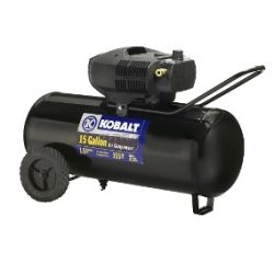 COMPRESOR ELECTRICO 1.3HP 15GAL 120V LIBRE DE ACEITE HORIZONTAL KOBALT