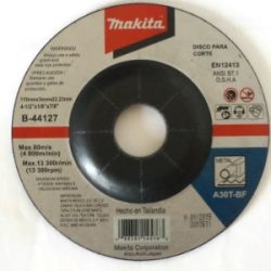 DISCO ABRASIVO 4-1/2" X 1/8" X 7/8" (B44127) 40PZ 120PZ MAKITA