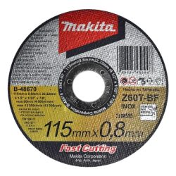 DISCO ABRASIVO 4-1/2" X 0.8MM METAL MAKITA
(B48670)