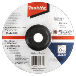 DISCO ABRASIVO 7" X 1/4" X 7/8" (B44286) 10PZ 50PZ MAKITA