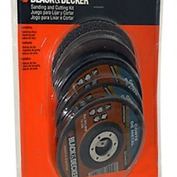 JUEGO DE ACCESORIOS CORTAR/LIJAR 4-1/2" JUEGO BLACK & DECKER D..