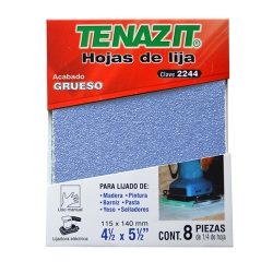 Lija Seco 1/4" X G80 Rojo Paq De 8 Piezas Austromex