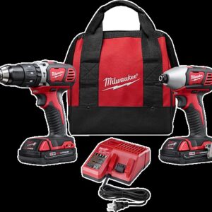 Combo Talador Rotomartillo 18V 1/2" 56Nm + Pistola Impacto 18V 1/4" + 2 Bateria 1.5Ah 1 Cargador Maleta Milwaukee