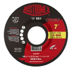 Disco Abrasivo 7" X 1/4" X 7/8" Hum Austromex