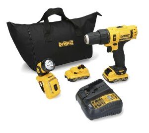Combo Dcd716d2 Taladro Atornillador Inalàmbrico 12V 3/8" 1.5Kg + Dcb127 2 Baterías +Dcb107  Cargador , Lampara Dcl510 Dewalt