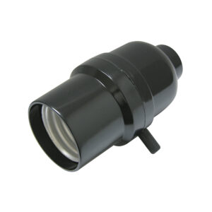 Porta Lampara C/apagador De Paso Negro 250V Surtek 