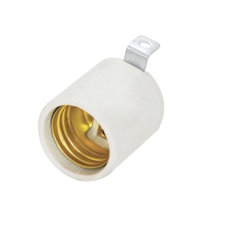 Porta Lampara De Porcelana Soporte Tipo Escuadra 250V Surtek 