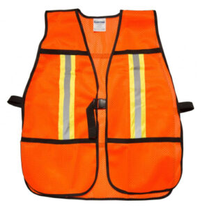 Chaleco De Seguridad Con Malla Prismaticas Naranja Surtek 