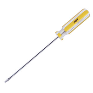Desarmador Plano 1/4" X 4" Pvc Amarillo Barra Redonda Surtek 