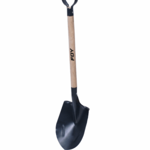 Pala Redonda 9-1/2" Hoja Puno Metalico Mango Madera Foy 